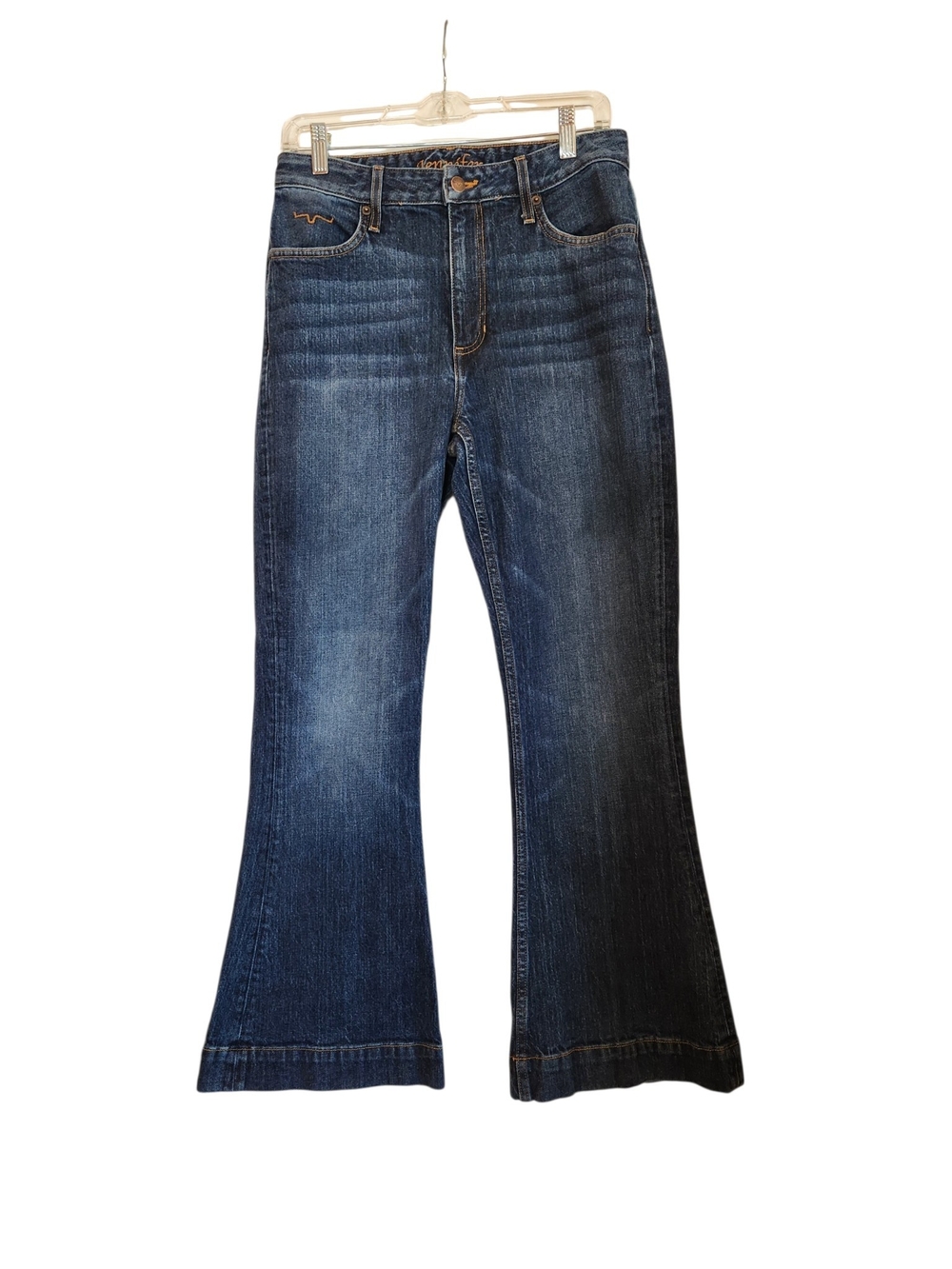 Kimes Ranch Jennifer High Rise Flare Trouser Jeans Faded Dark Wash Size 8/30 - Picture 11 of 11